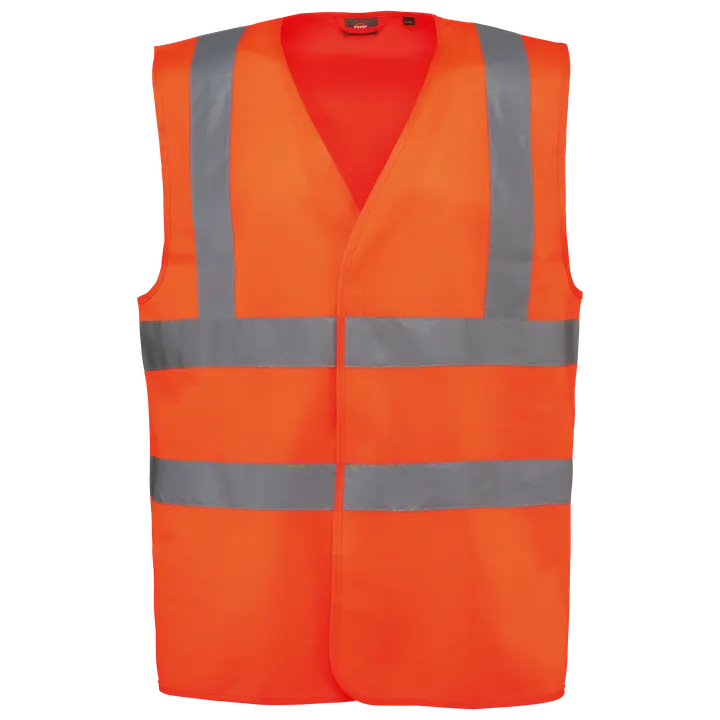 HI-VIS Sicherheitsweste Erwachsene Unisex Hi Viz Orange