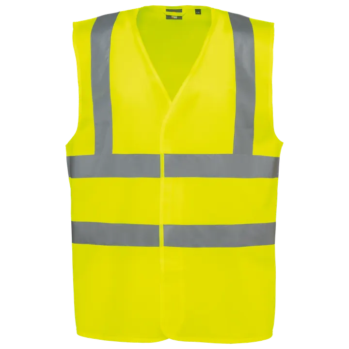 HI-VIS Sicherheitsweste Erwachsene Unisex Hi Viz Yellow