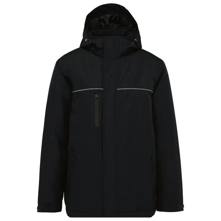 Parka performance à capuche unisexe Black