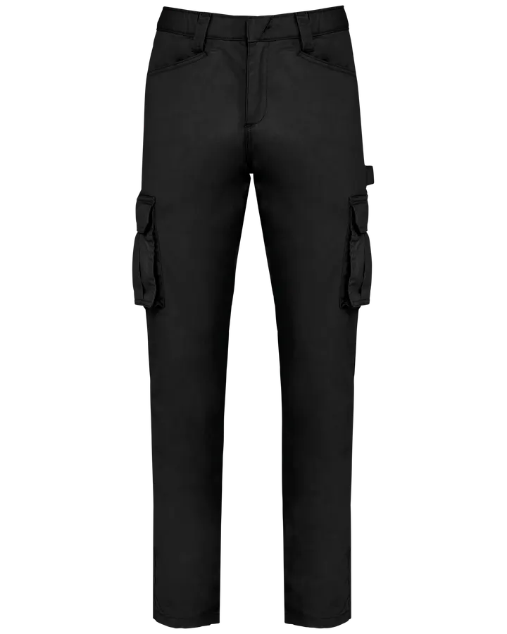 Umweltfreundliche Herrenhose mit mehreren Taschen Black