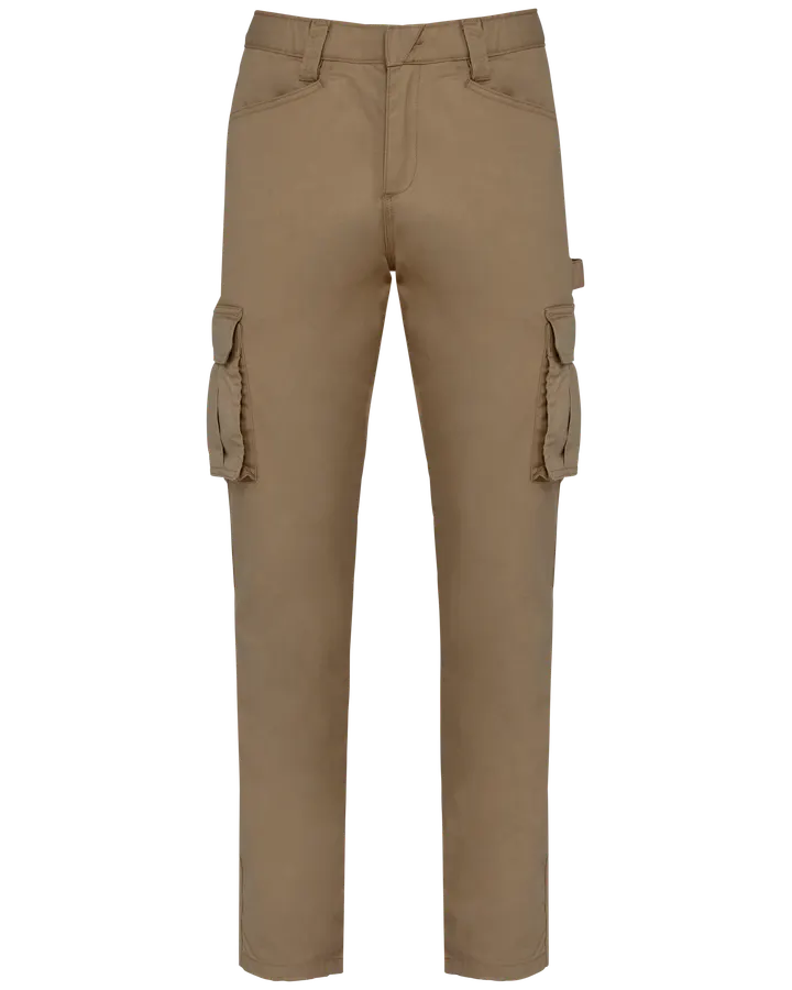Umweltfreundliche Herrenhose mit mehreren Taschen Camel