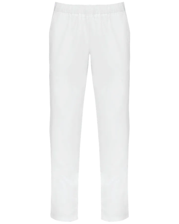 Pantalon coton unisexe White