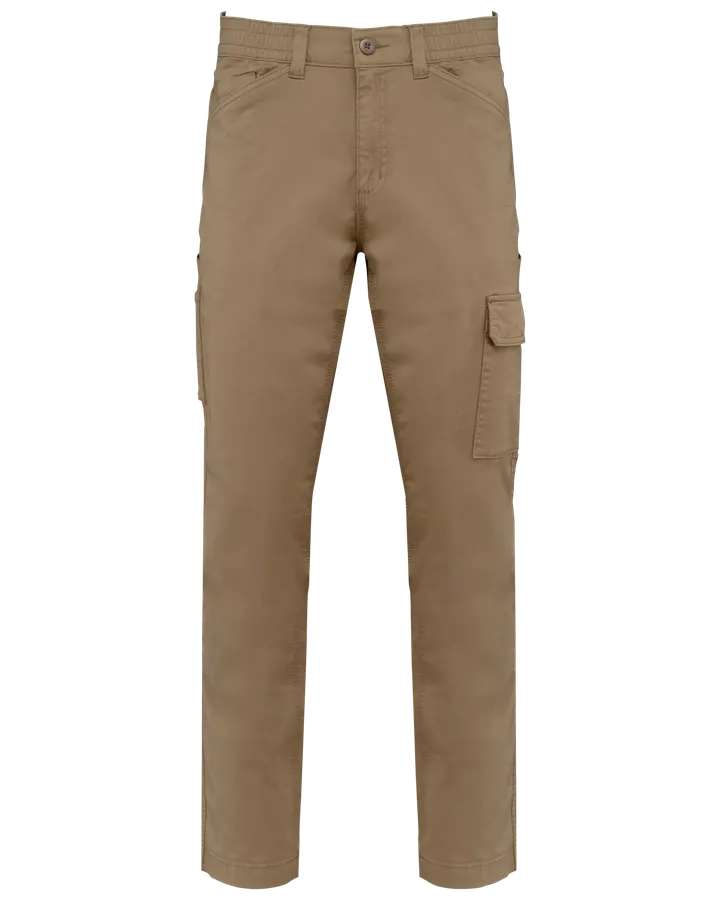 Pantalon stretch coton unisexe Camel