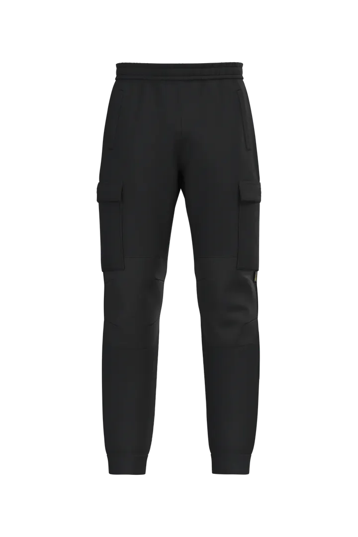 Pantalon molleton cargo écoresponsable homme Black