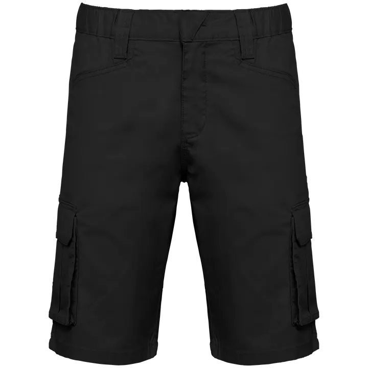 Bermuda multipoches écoresponsable homme Black