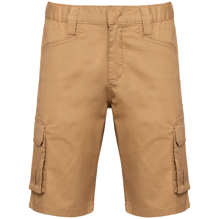 Bermuda multipoches écoresponsable homme Camel