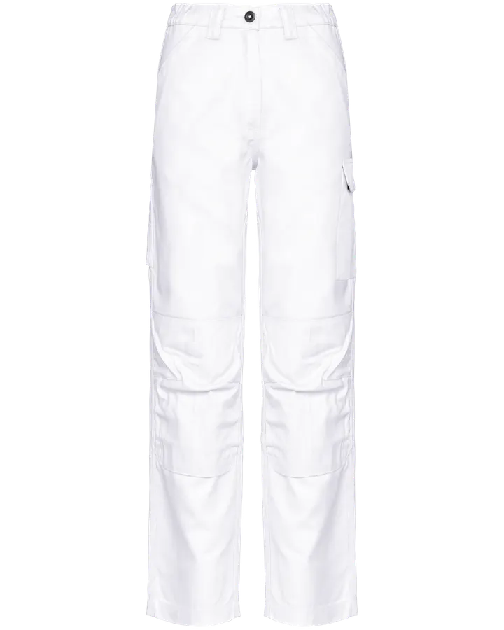Arbeitshose mit mehreren Taschen, für Damen White