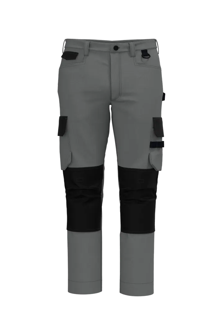 Herrenhose zweifarbige Arbeitshose Silver / Black