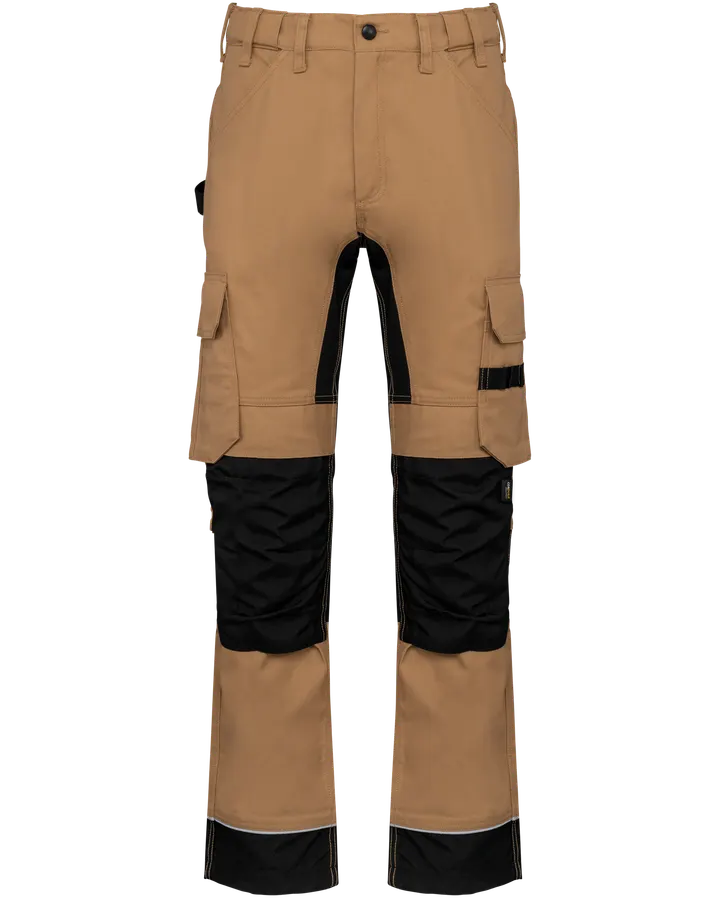 Leistungsstarke Arbeitshose aus Recyclingmaterialen für Herren Camel / Black