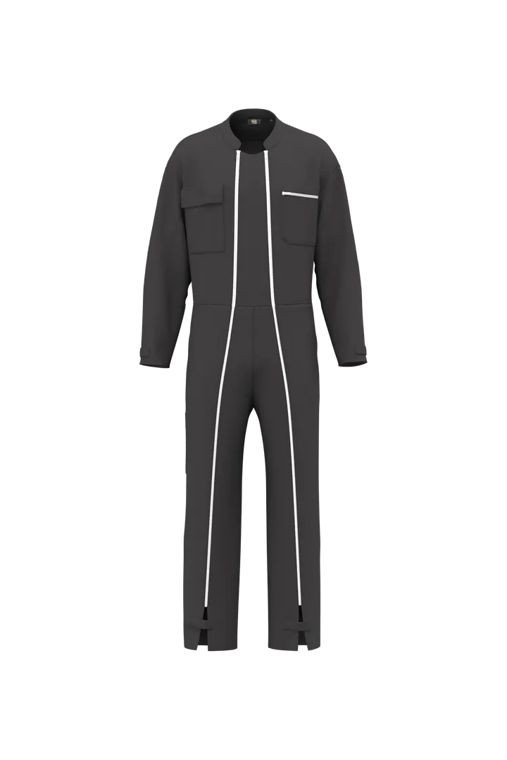 Combinaison double zip unisexe Dark Grey