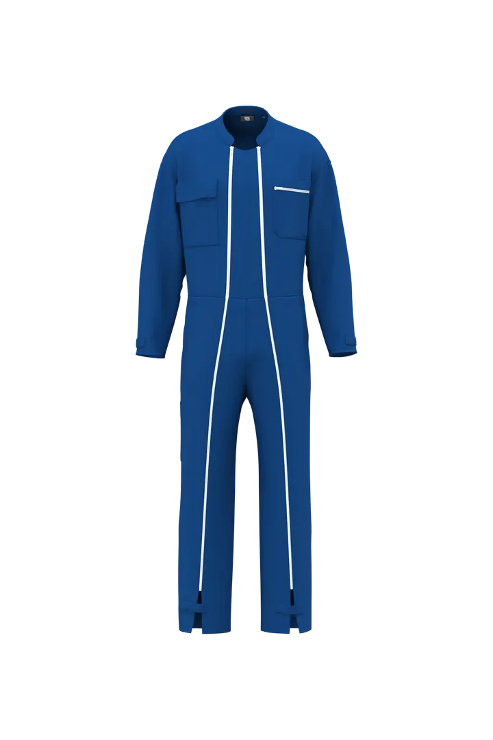 Combinaison double zip unisexe Royal Blue