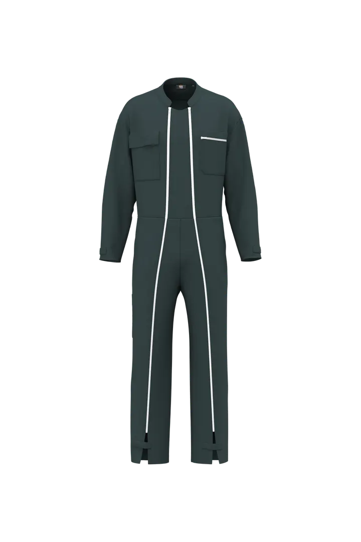 Combinaison double zip unisexe US Green