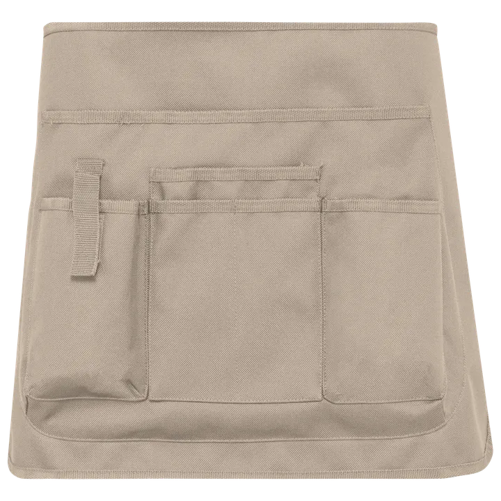 Kurze umweltfreundliche Unisex-Gärtnerschürze Beige