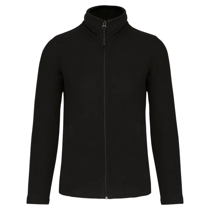 Mikrofleece-Jacke Herren Black