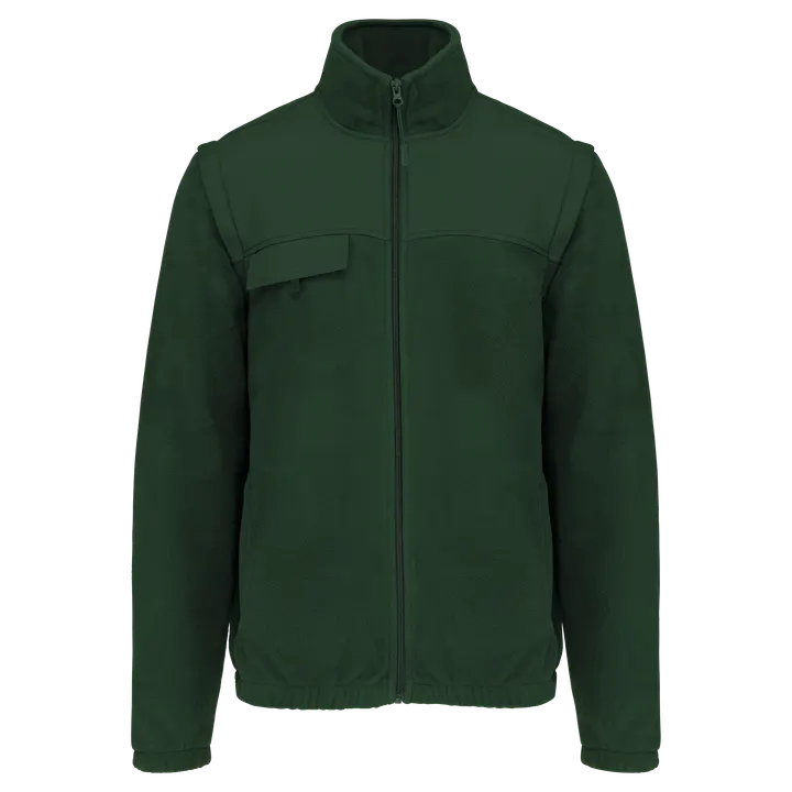 Veste polaire manches amovibles homme Forest Green