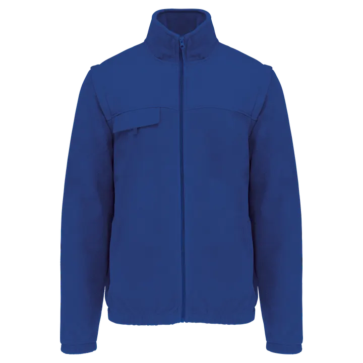 Veste polaire manches amovibles homme Royal Blue