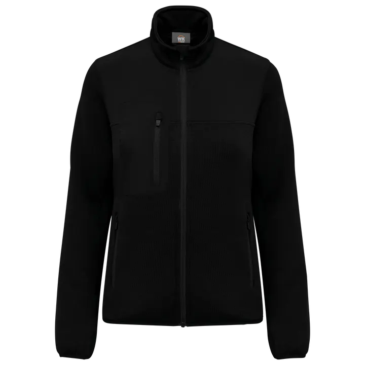 Recycelte Jacke aus Polyestertrikot für Damen Black