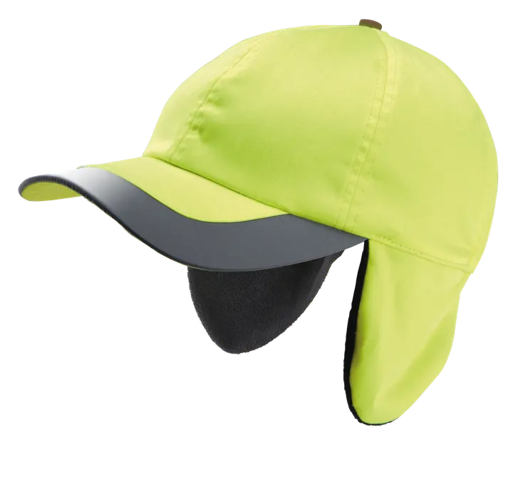 Casquette hiver fluorescente - 6 panneaux Fluorescent Yellow