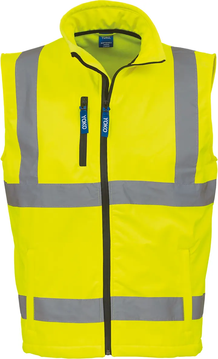 Hi-Vis Softshell Gilet Hi Vis Yellow
