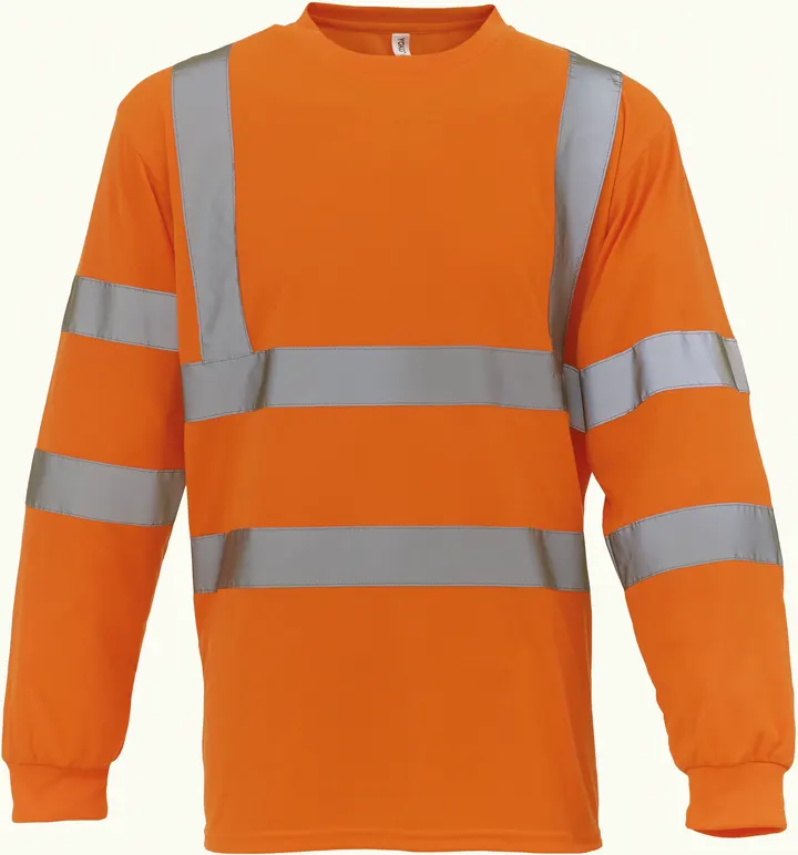 Hi-Vis long-sleeved T-shirt Hi Vis Orange