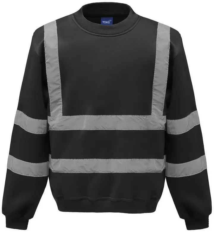 Sweat-shirt haute visibilité col rond Black