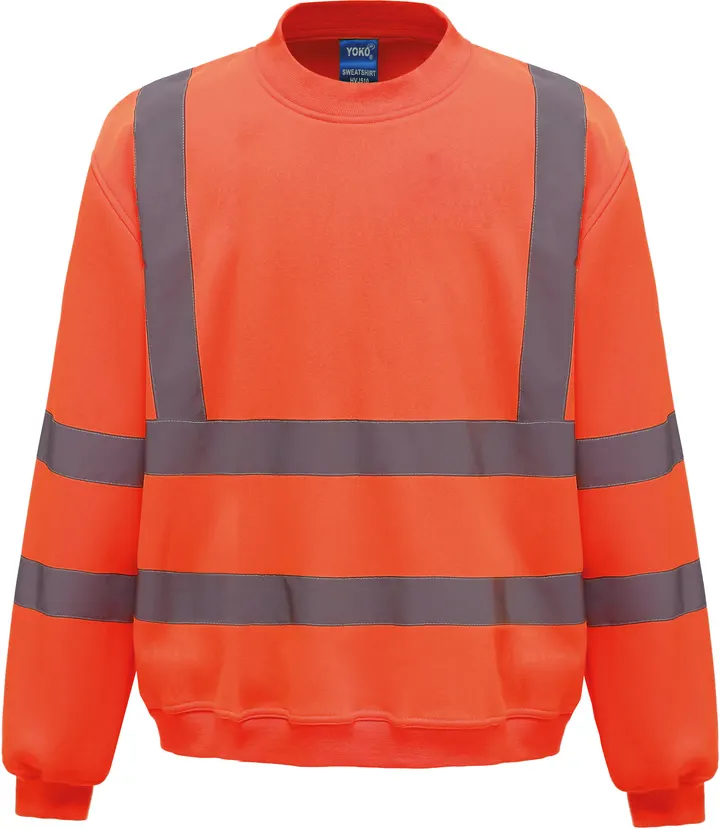 Sweat-shirt haute visibilité col rond Hi Vis Orange