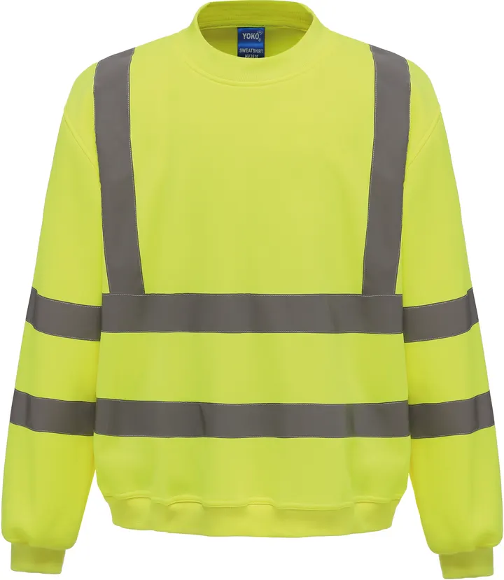 Sweat-shirt haute visibilité col rond Hi Vis Yellow