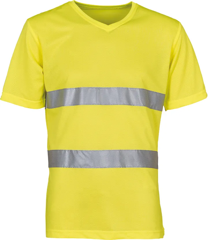 T-shirt col V haute visibilité Top Cool Hi Vis Yellow