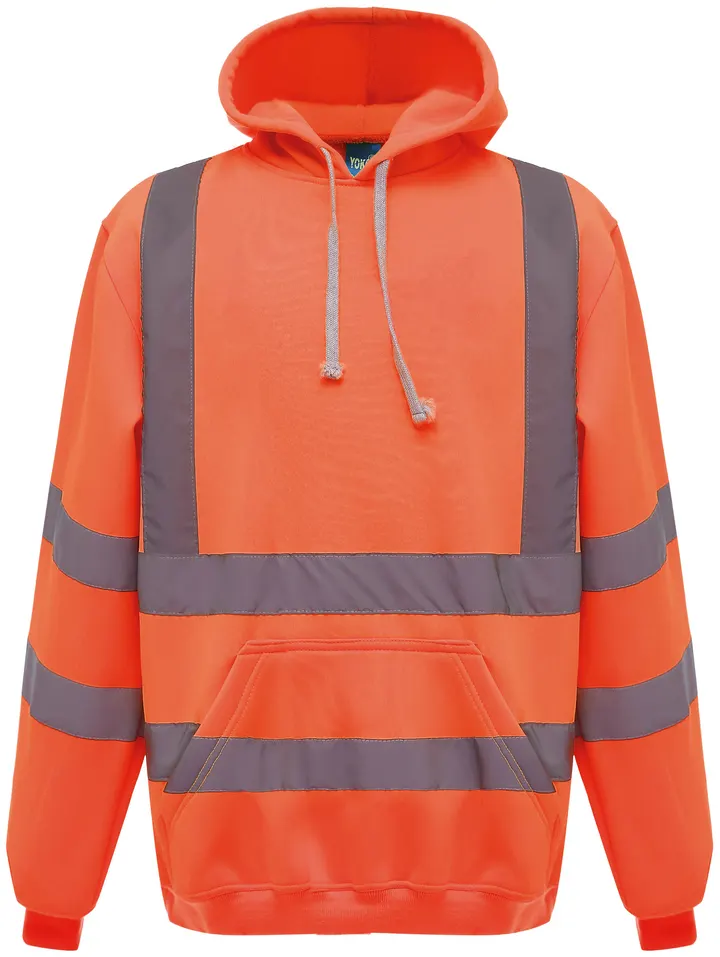 Hi-Vis pullover hoodie Hi Vis Orange
