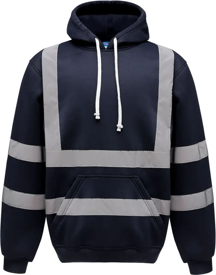 Hi-Vis pullover hoodie Navy