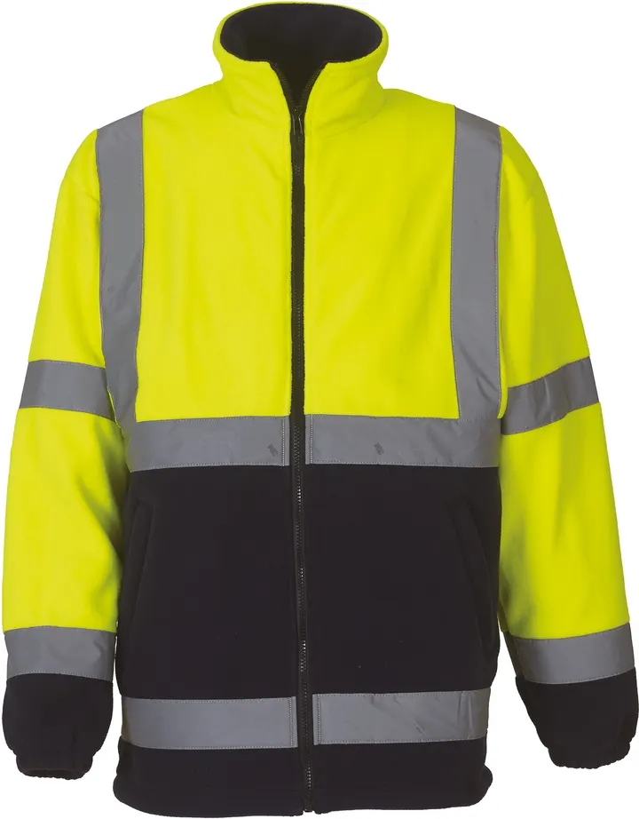 Veste polaire haute visibilité Hi Vis Yellow / Navy
