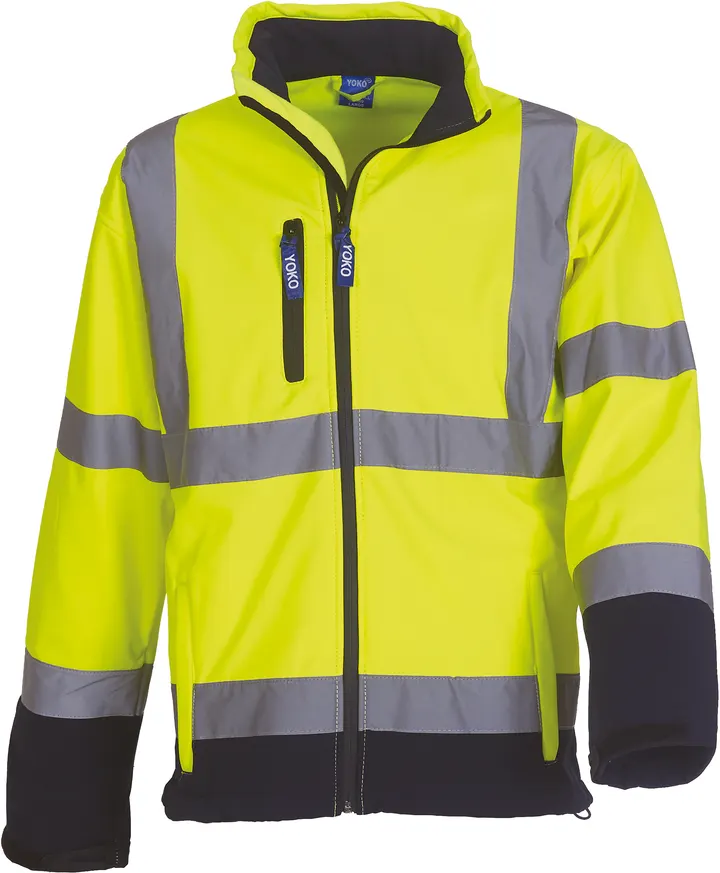 Hi-Vis Softshell Jacket Hi Vis Yellow / Navy