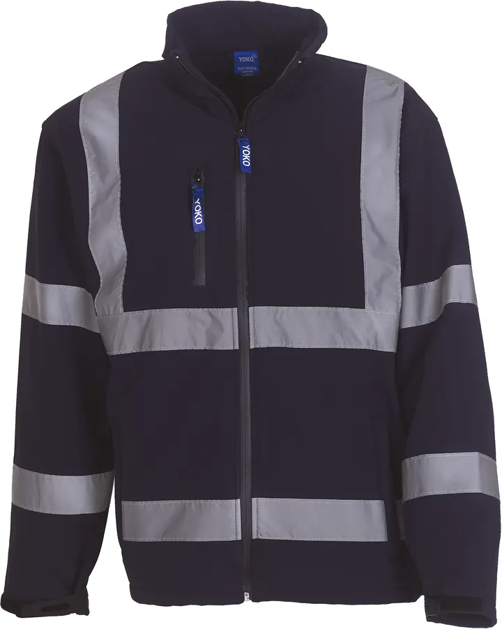 Hi-Vis Softshell Jacket Navy