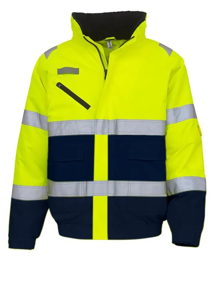 Veste Hi-vis fontaine Hi Vis Yellow / Navy