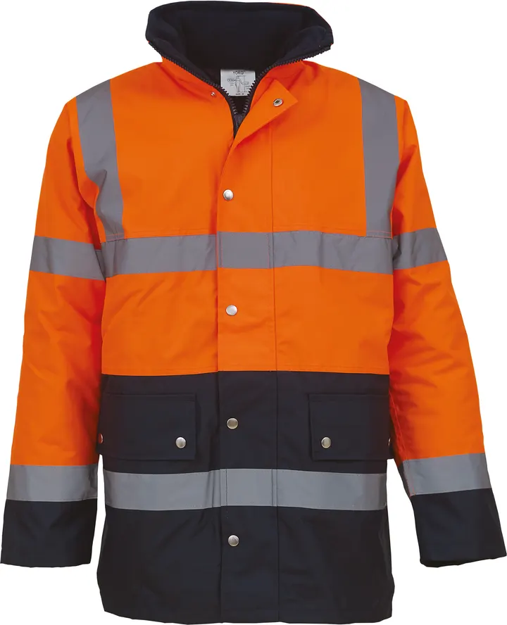 Hi-Vis Contrast Jacket Hi Vis Orange / Navy