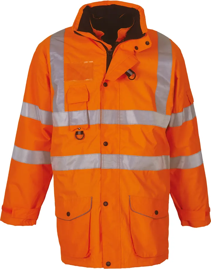 Hi-Vis Multi-Functional 7-in-1 Parka Hi Vis Orange