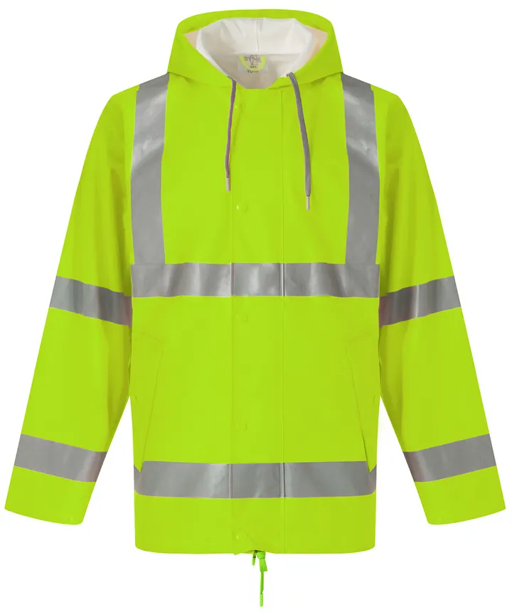 Atmungsaktive Hi-Vis Soft Flex Regenjacke Hi Vis Yellow