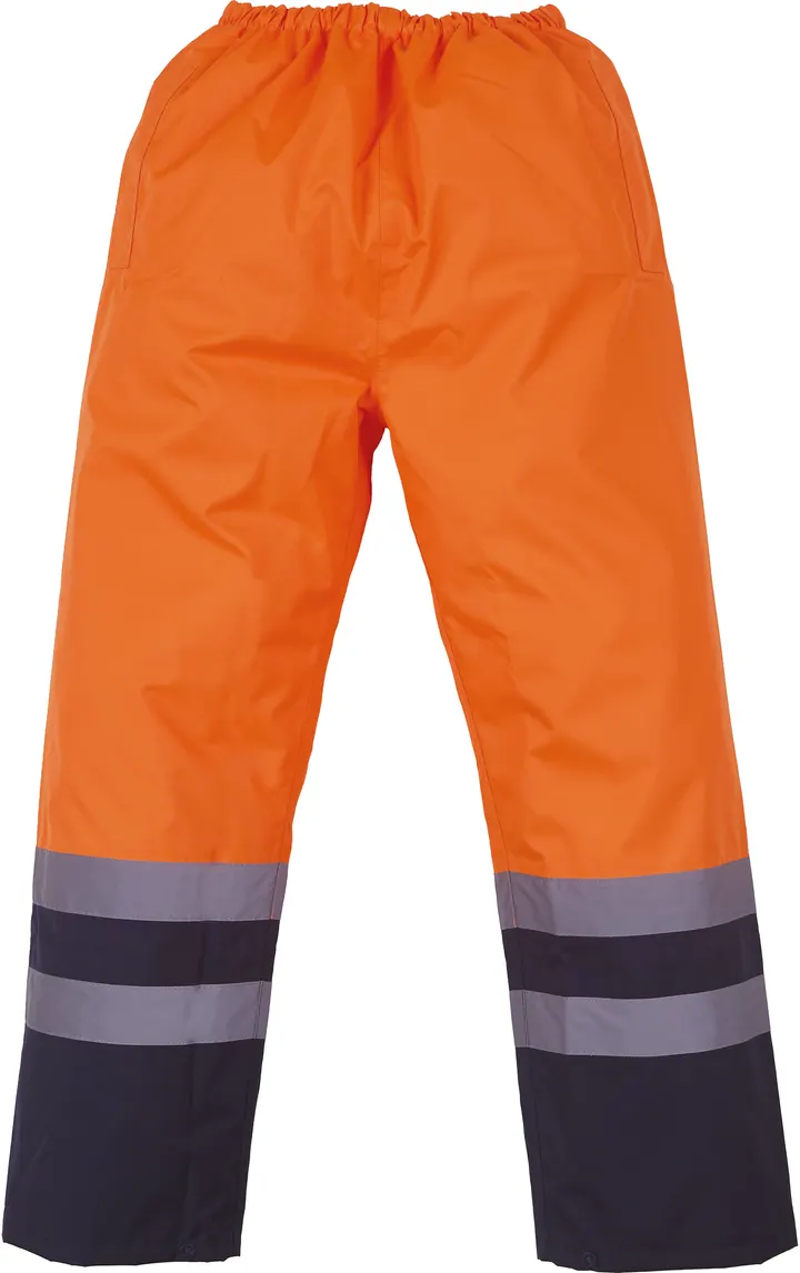 Surpantalon haute visibilité imperméable Hi Vis Orange / Navy