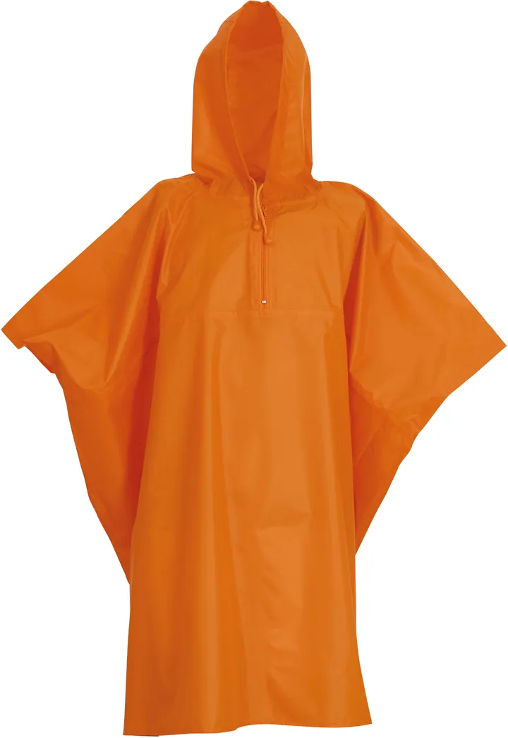 Lightweight poncho Orange