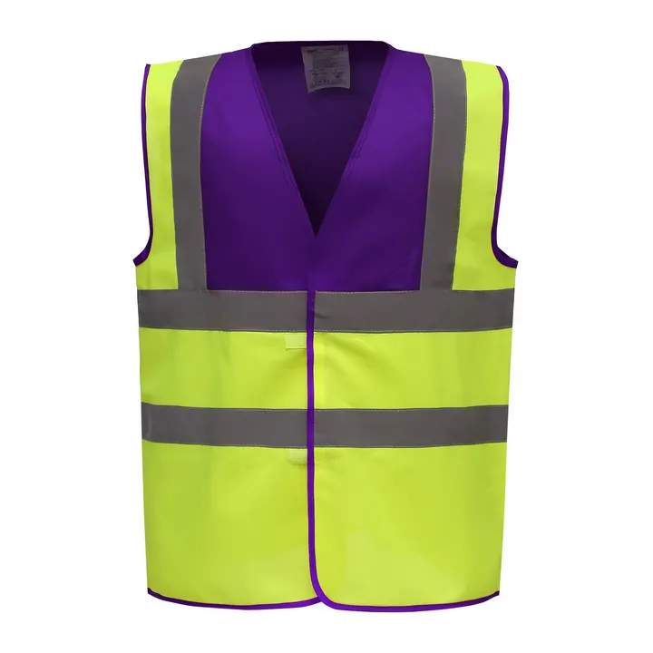 Hi-Vis Waistcoat Purple / Hi Vis Yellow