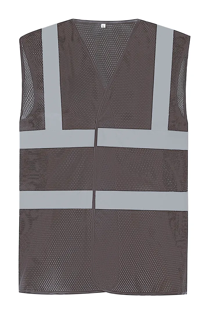 Hi-Vis recycled Open Mesh Waistcoat Grey