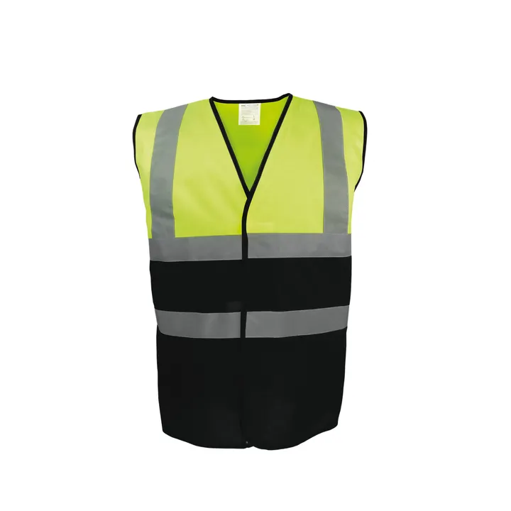 Gilet haute visibilité bicolore Hi Vis Yellow / Black