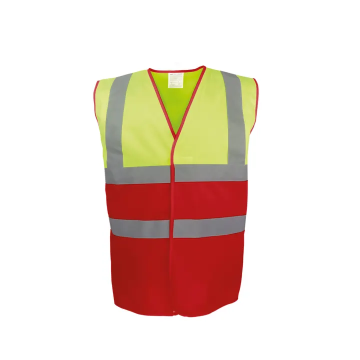 Gilet haute visibilité bicolore Hi Vis Yellow / Red