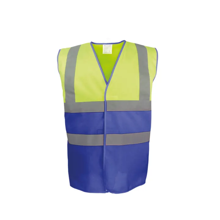 Gilet haute visibilité bicolore Hi Vis Yellow / Royal Blue