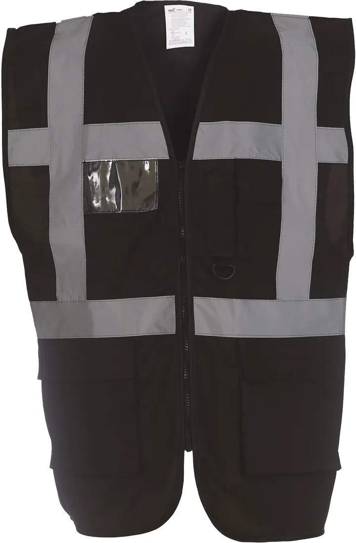 Hi-Vis Executive Waistcoat Black