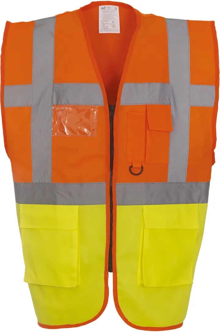 Hi-Vis Executive Waistcoat Hi Vis Orange / Hi Vis Yellow