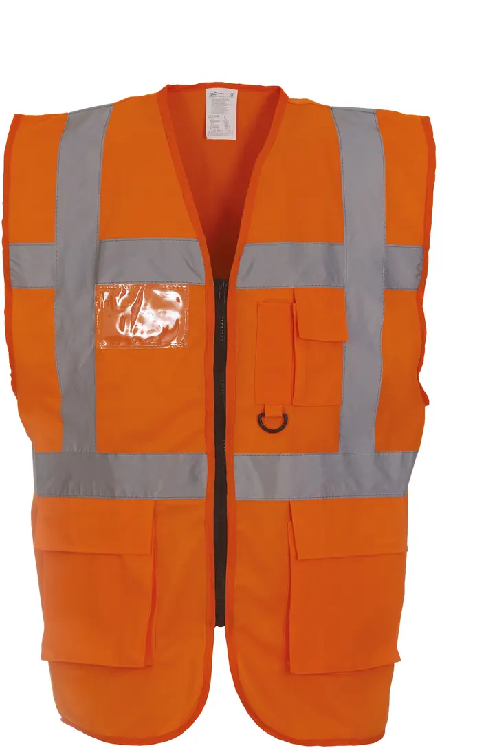 Hi-Vis Executive Waistcoat Hi Vis Orange