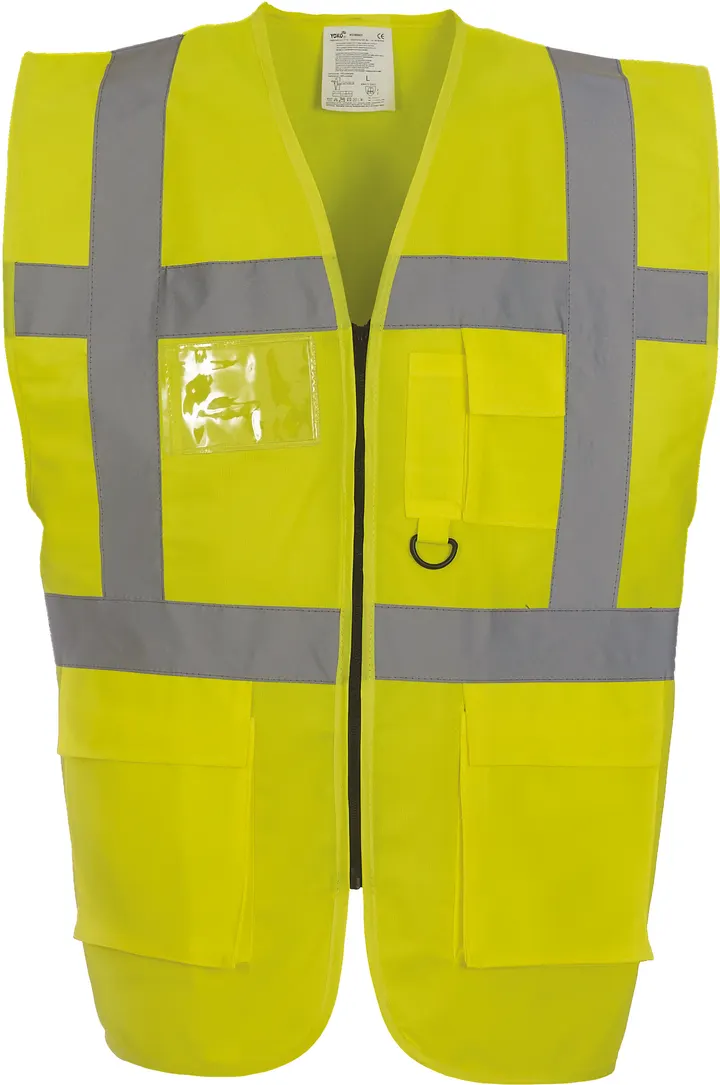 Hi-Vis Executive Waistcoat Hi Vis Yellow