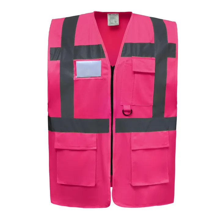 Hi-Vis Executive Waistcoat Pink