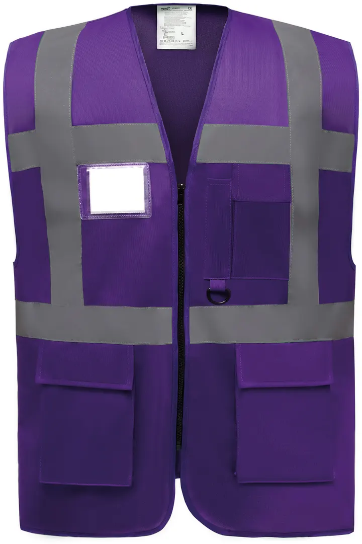Hi-Vis Executive Waistcoat Purple
